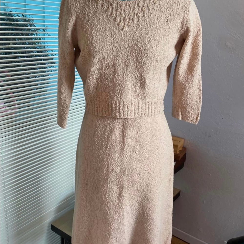Vintage 40’s-50’s Wheat Knit Skirt Set